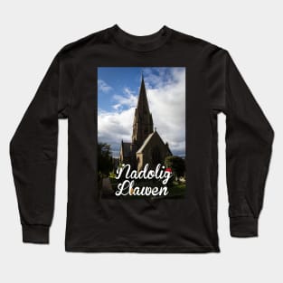 Nadolig Llawen - Welsh Church Long Sleeve T-Shirt